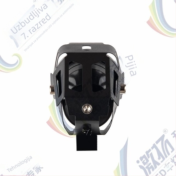 Motocikl LED prednja svjetiljka s vanjskom lećom – Model U7, 8W, 12-80V, 1000LM, IP67