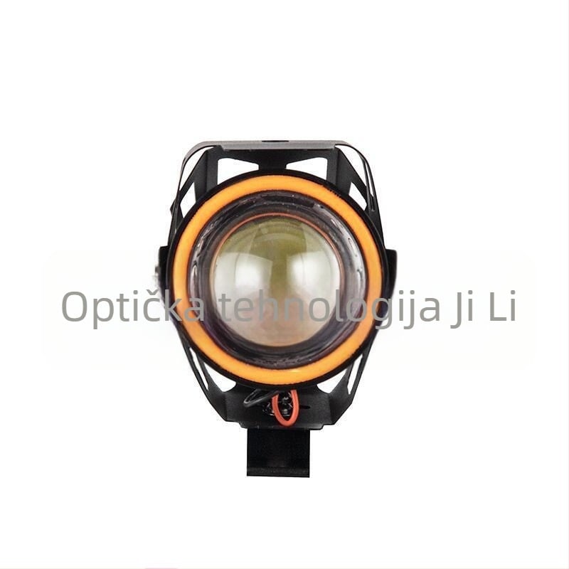 Motocikl LED prednja svjetiljka s vanjskom lećom – Model U7, 8W, 12-80V, 1000LM, IP67