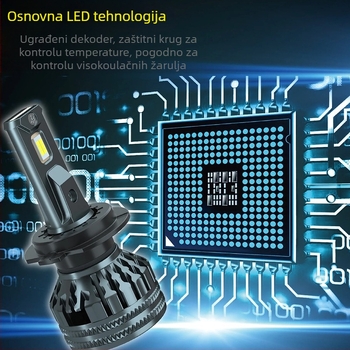 A8 LED auto prednje svjetlo, 48W, 12V/24V, LED izvor svjetla, visoka svjetlina
