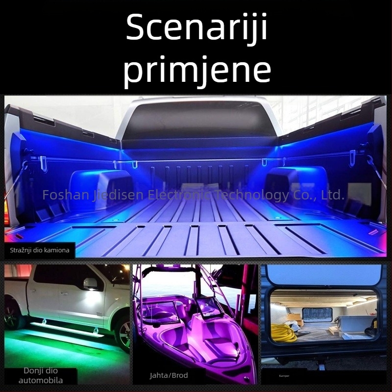 Jedison RGB LED traka za prtljažnik pickup vozila, 12V, plastična LED traka za terenska vozila