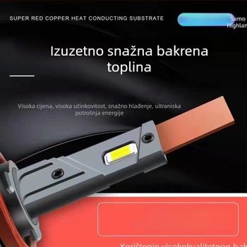 LED prednja žarulja za Highlandera (H11/H8/H9/9005) - 55W, 6500LM, CANBUS dekodiranje
