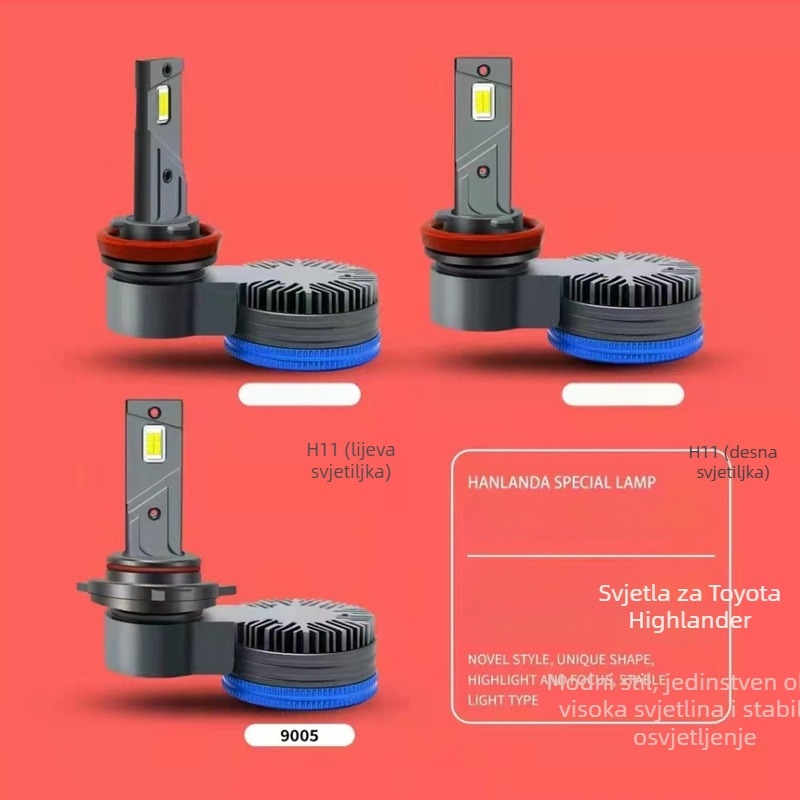 LED prednja žarulja za Highlandera (H11/H8/H9/9005) - 55W, 6500LM, CANBUS dekodiranje