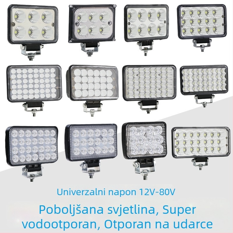 LED reflektor za kamione 12V/24V, visoka svjetlost za poljoprivredna vozila, viljuškari i bageri, svjetlo za vožnju unatrag