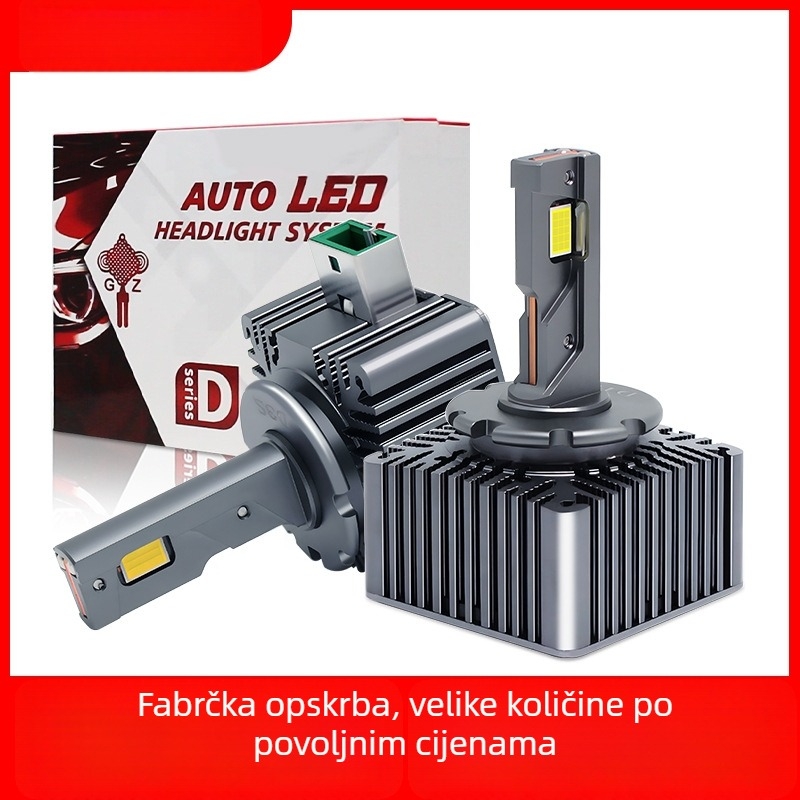 LED prednja svjetla s dvostrukim bakrenim cijevima, D1S/D2S/D3S/D4S, 35W/45W, 6000LM, 12V