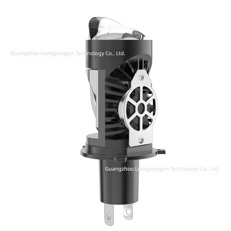 H4 LED prednje svjetlo za automobil s all-in-one lećom i fish-eye svjetlom, 28W, 4800 lm, vijek trajanja 30 000 h, aluminijsko kućište