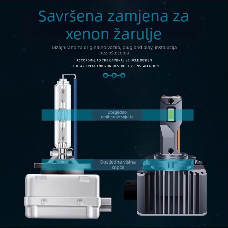Shellette LED prednja svjetla za automobil D1S/D3S/D5S/D8S/D2S/D4S, iznimno svijetla