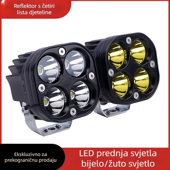 LED reflektor s četverolisnim dizajnom za motocikle i električna vozila, vanjsko prednje svjetlo