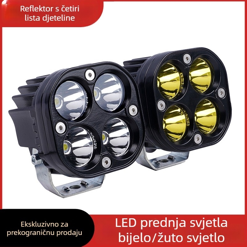 LED reflektor s četverolisnim dizajnom za motocikle i električna vozila, vanjsko prednje svjetlo