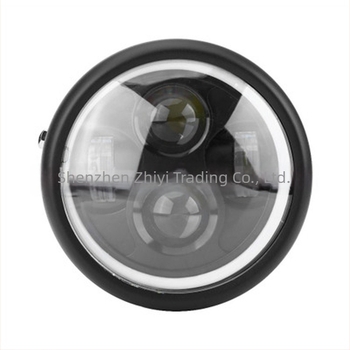 Prednja svjetla motocikla s retro LED u Harley stilu, kov + LED, 30W, 12V, model zy1131, univerzalna kompatibilnost