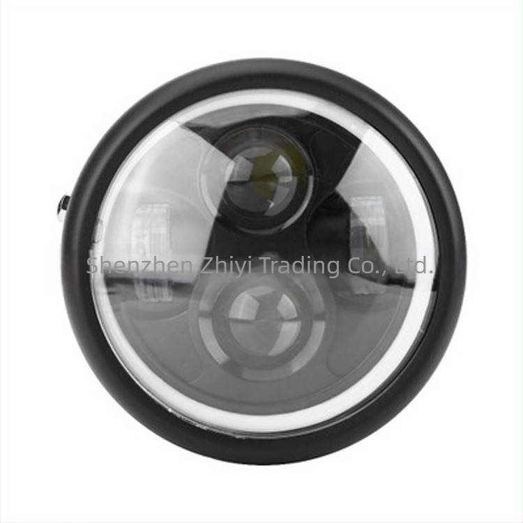 Prednja svjetla motocikla s retro LED u Harley stilu, kov + LED, 30W, 12V, model zy1131, univerzalna kompatibilnost