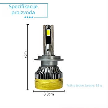 100W LED prednje svjetlo automobila s visokim i niskim snopom