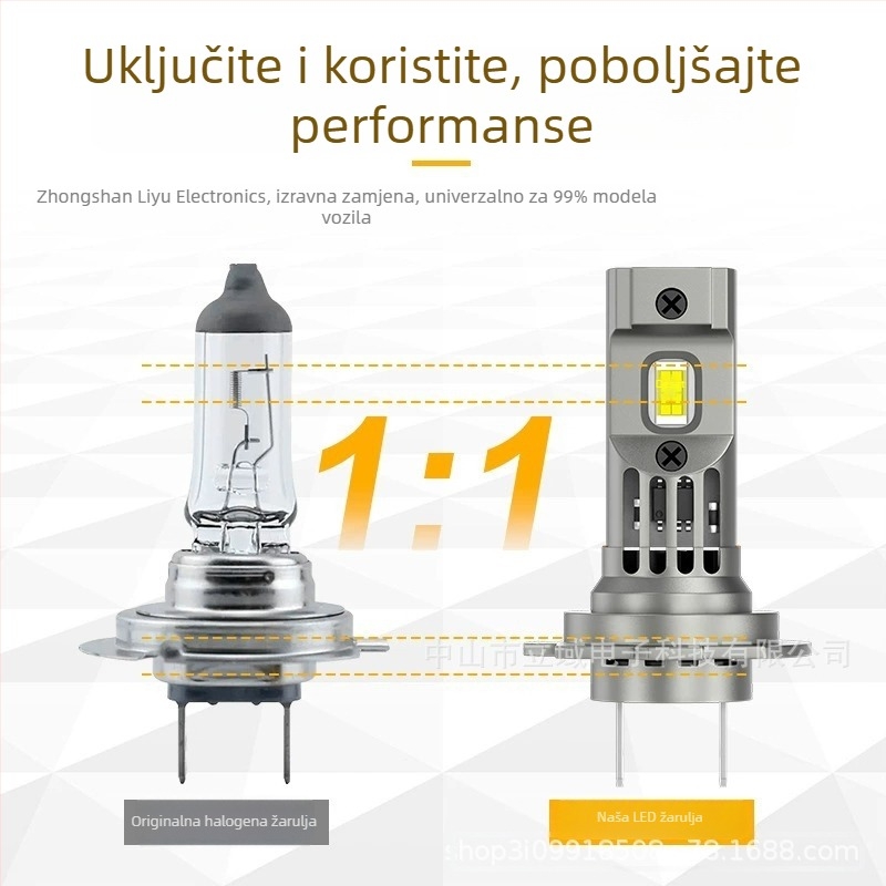 Automobilski LED far H7 (22W, 12V, 4000 lm, IP65, Univerzalna kompatibilnost)