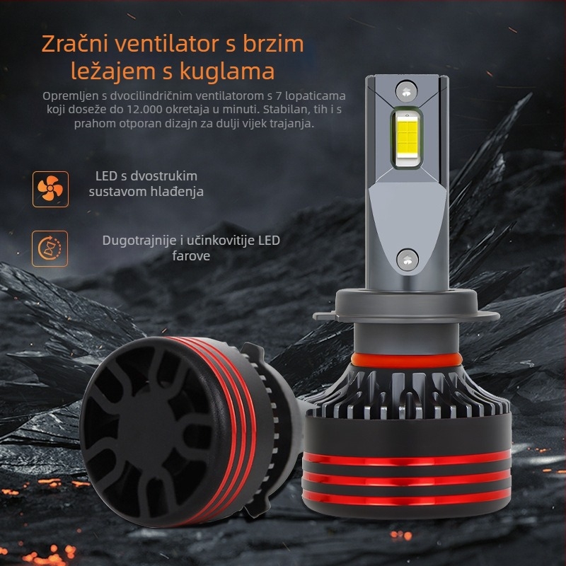 M8 Pro LED far za auto s integriranim visokim/nižim snopom, 60W/120W, 24V, IP67, vijek trajanja 50000 h