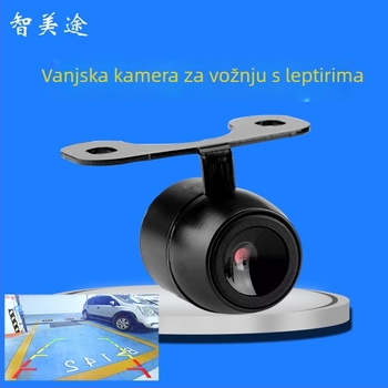 Kamera za vožnju unatrag autom, vanjski nosač u stilu leptira, podesivi široki kut, 720P, 12V, IP58 vodootporna