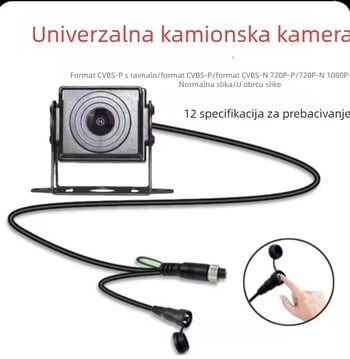 Kamionska kamera za parkiranje s četiri kanala, HD AHD za OEM zaslon, 1280x720