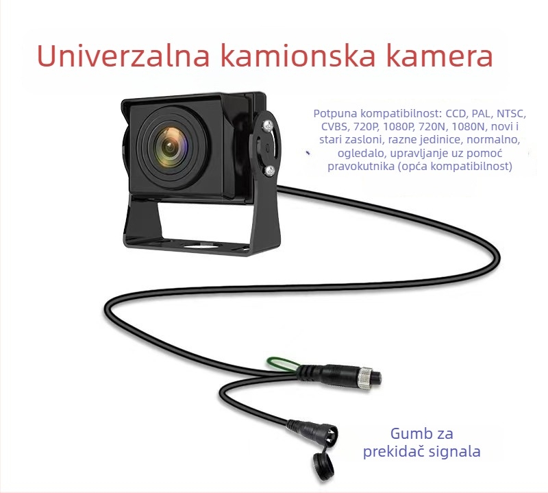 Kamionska kamera za parkiranje s četiri kanala, HD AHD za OEM zaslon, 1280x720