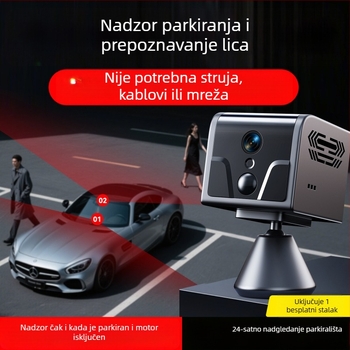 Niskopotrošna 4G bežična automobil kamera za daljinski nadzor, bez napajanja, objektiv 2.7–12 mm, IR do 20 m, -10 do 60°C, unutarnja i vanjska upotreba