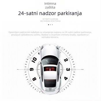 4-inčni automobilski DVR s tri kamere, prednja i stražnja kamera, 1080p HD noćni prikaz, ciklično snimanje