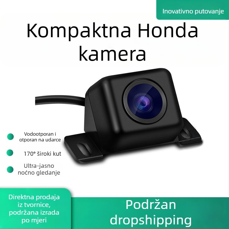 Kamera za stražnji pogled montirana u vozilo za kompaktnu Honda — HD noćni prikaz, širok kut, vodootporna