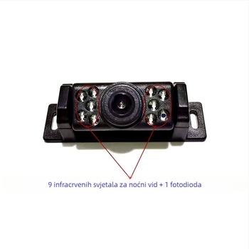 Kamera za okvir registarske pločice XYH-3098, 12V, 170° podesivi kut, 720x540 rezolucija, CVBS video izlaz