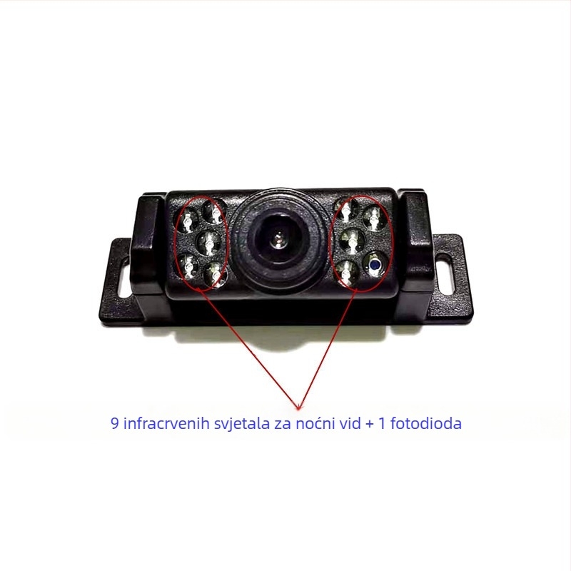 Kamera za okvir registarske pločice XYH-3098, 12V, 170° podesivi kut, 720x540 rezolucija, CVBS video izlaz