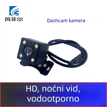 Vanjska 4-LED stražnja kamera s pet-pin interfejsom, HD noćni prikaz za auto DVR