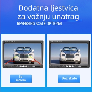 Kamera za vožnju unatrag za kamion i autobus, 12–24 V, HD slika, LED noćni vid, vodootporna