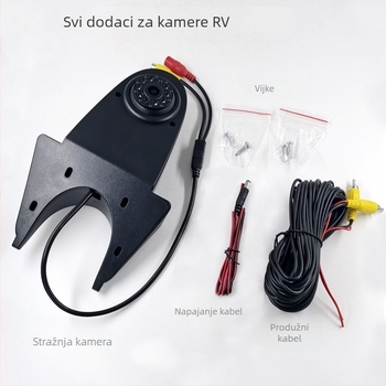 RV stražnja kamera s HD noćnim vidom, vodootporna, 170° kut gledanja, rezolucija 960x576, napajanje 12V