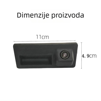 Kamera ručice vrata za stražnji pregled – kompatibilno s Volkswagen/Skoda/Audi, 12V, 170° podesivi kut, 720x576 rezolucija, AV izlaz, slika u zrcalu