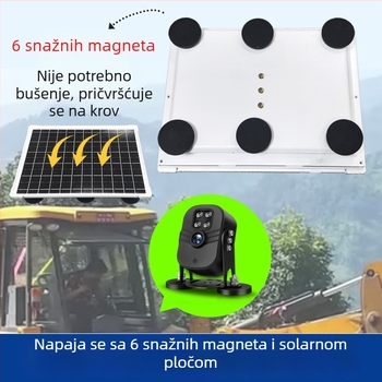 4G kamera za nadzor u vozilu s daljinskim pristupom putem pametnog telefona, bežični vanjski za kamione, autobuse i ekskavatore, HD, široki raspon napona 9-35V