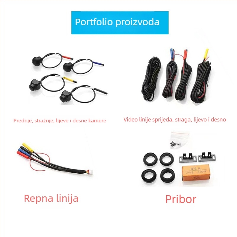 360° panoramska kamera automobila s 3D HD noćnim vidom, video 720P/1080P AHD, SPD-180