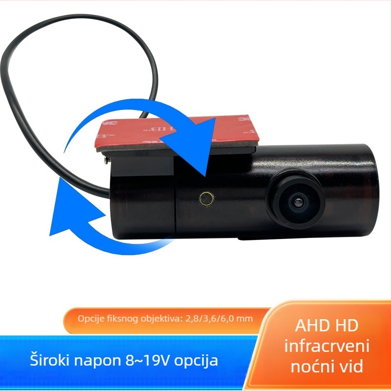 Prednja AHD kamera za taxi – unutarnje praćenje i snimanje stanja na cesti, 1080p