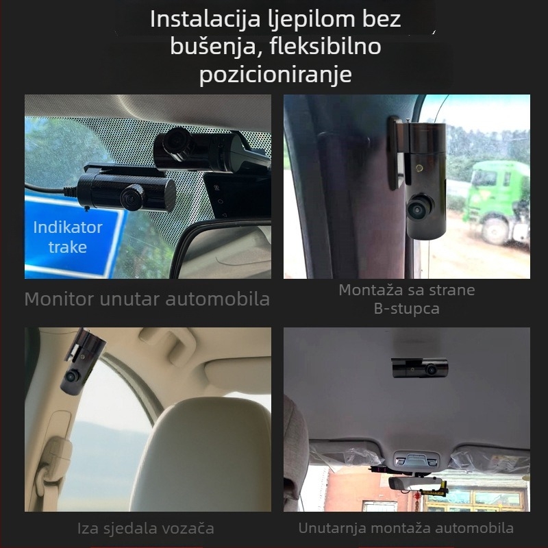 Prednja AHD kamera za taxi – unutarnje praćenje i snimanje stanja na cesti, 1080p