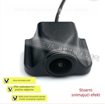 WDR široka dinamička auto dash kamera s stražnjom kamerom – 1080P, 140°, AHD, bez zaslona, 5V napajanje