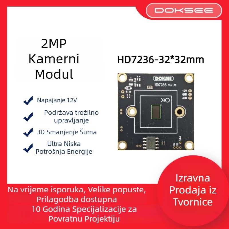 1080P kamera za backup s širokim kutem noćnog vida za velika autobusa i kamione, napajanje 6–12V, video formati AHD/TVI/CVI/CVBS