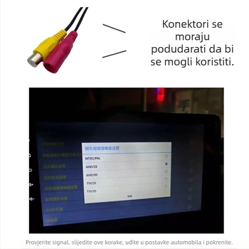 Desna kamera za mrtve kutove s bežičnim sustavom stražnjeg pogleda za vozila