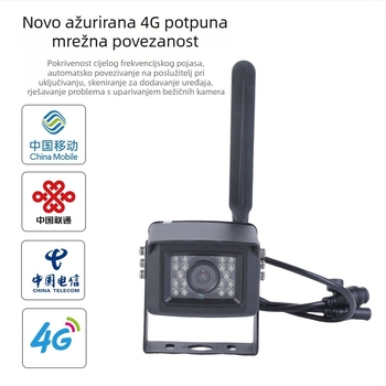 4G bežična kamera 4MP za auto/karavan (RV), sa utorom za karticu, infracrveno noćno gledanje, vodootporna
