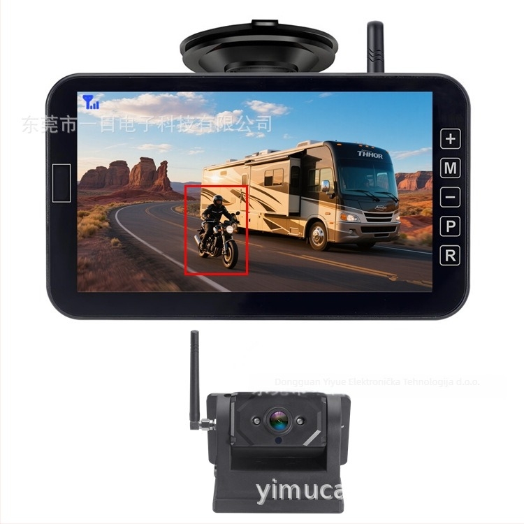 Bežična kamera za vožnju unatrag 1080P (napajanje 24V, 80° prilagodljiv kut, digitalni bežični video, model W7002)
