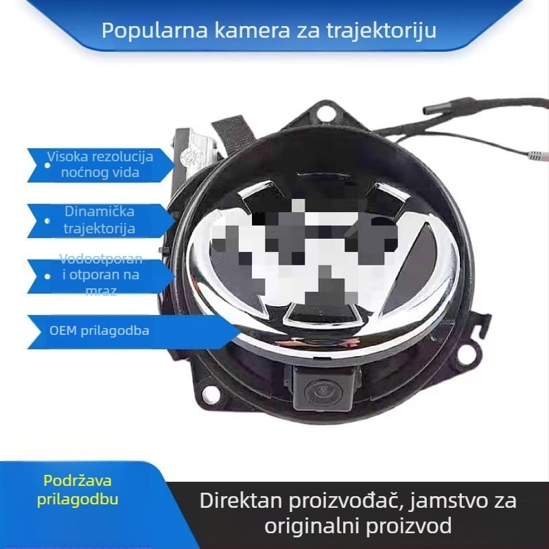 Kamera za pomoć pri parkiranju za VW Golf/Jialv/Magotan/B8L Lingdu – 1280x720, 170° kut gledanja, CMOS3089 senzor, 12V, video signali CVBS/AHD/RGB/HDMI