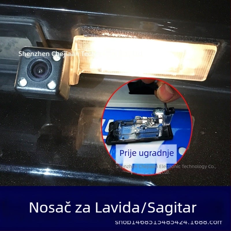 VW Sagitar držač kamere za vožnju unatrag sa svjetlom za registarsku pločicu i produženim kućištem za Passat