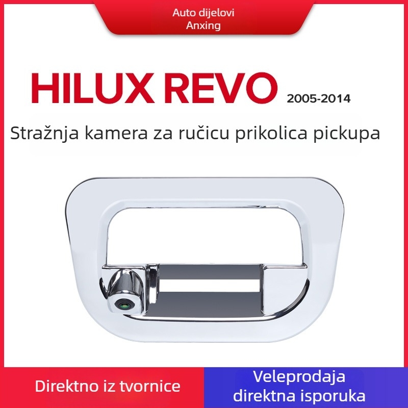 Kamera za vožnju unazad za Toyota Hilux Vigo/Revo 2005-2014 – 1080P HD, 170° širokokutni ugao, 12V napajanje, AV video signal