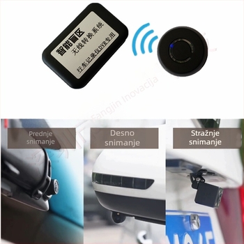 Dash kamera s desnim slepim kutem podrškom, bežičnim daljinskim upravljačem i streamingom na retrovizor — Model JKC-WXMQ-A1, 1080P, 5V, 90° kut gledanja, 6.8G otpornost na udarce