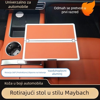 Auto stol za ploču – metalni, rotirajući, sklopivi, višenamjenski, montaža klikom, univerzalna kompatibilnost