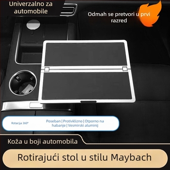 Auto stol za ploču – metalni, rotirajući, sklopivi, višenamjenski, montaža klikom, univerzalna kompatibilnost