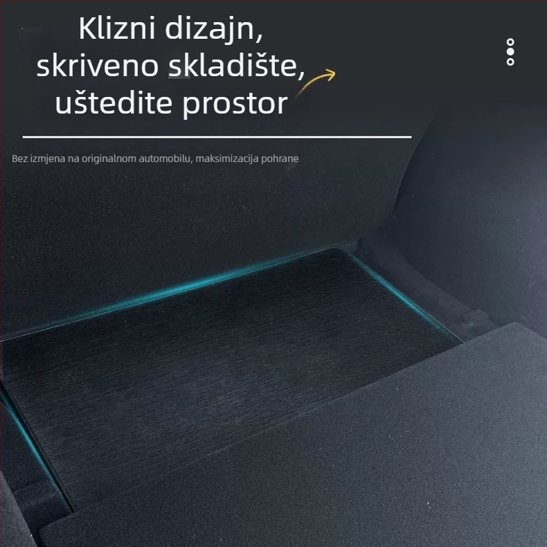 Tesla Model Y stražnji prtljažnik – prijenosni sklopivi stol, plastični materijal, ugradnja klikom