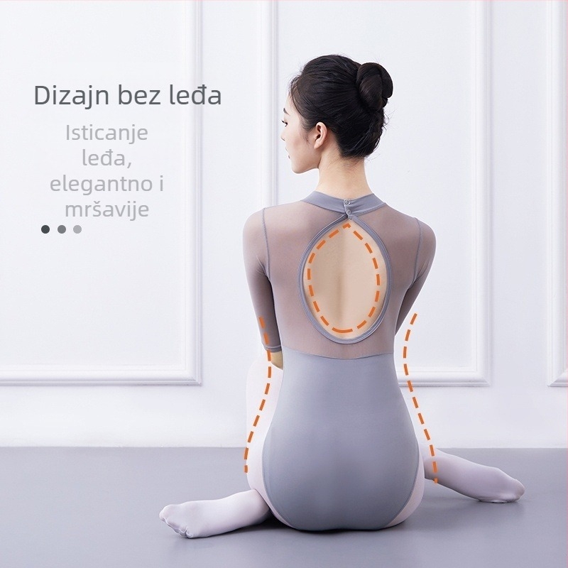 Jednostavno baletno trenutačko odijevanje za žene, akrilna vlakna, 95%+ sastav glavne tkanine, Šifra proizvoda Fds44zek