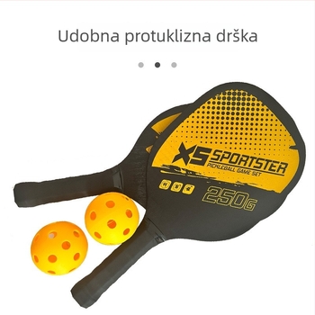Set pickleball reketa od topolovog drveta sa loptom za plažu i vanjsku fizičku aktivnost