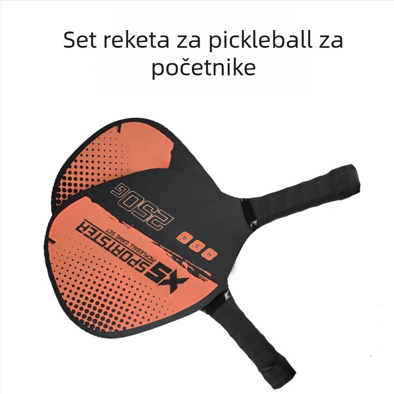Set pickleball reketa od topolovog drveta sa loptom za plažu i vanjsku fizičku aktivnost