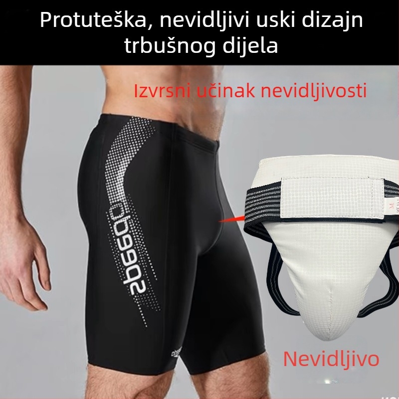 Kožni štitnik za prepona za borilačke sportove — univerzalni, prozračni, pogodan za Taekwondo i Sanda, kombinirana sportska zaštita