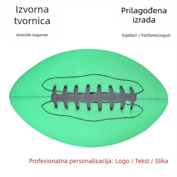 Rugby lopta — PU/PVC materijal, šivanje strojem, svjetleća reflektirajuća površina, prilagođeni logotip